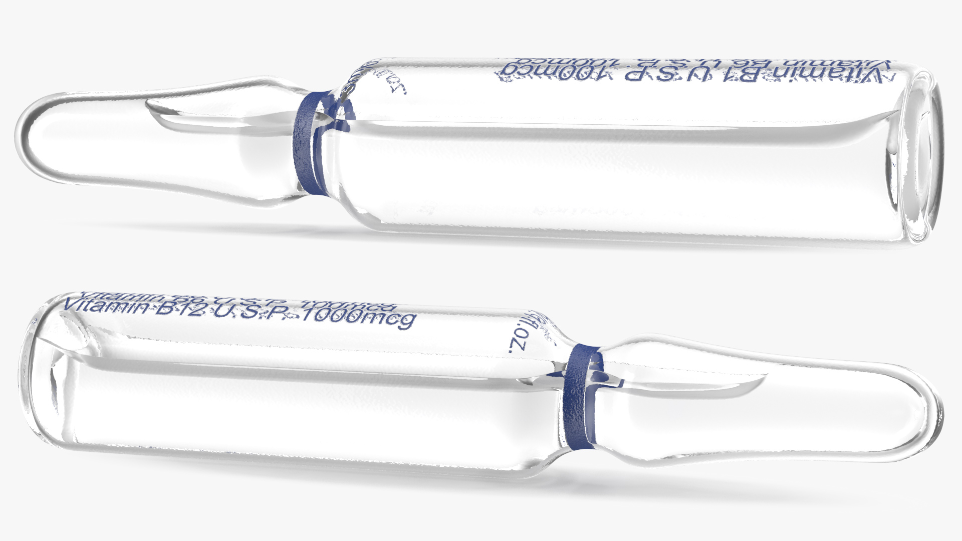 3D model Vitamin B Complex 3ml Ampoule Lying