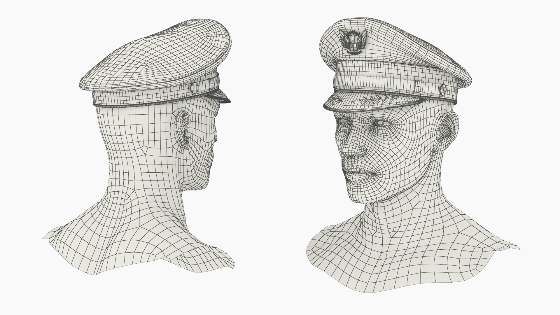 Tactical Flight Helmet on Male Head Black - view 12