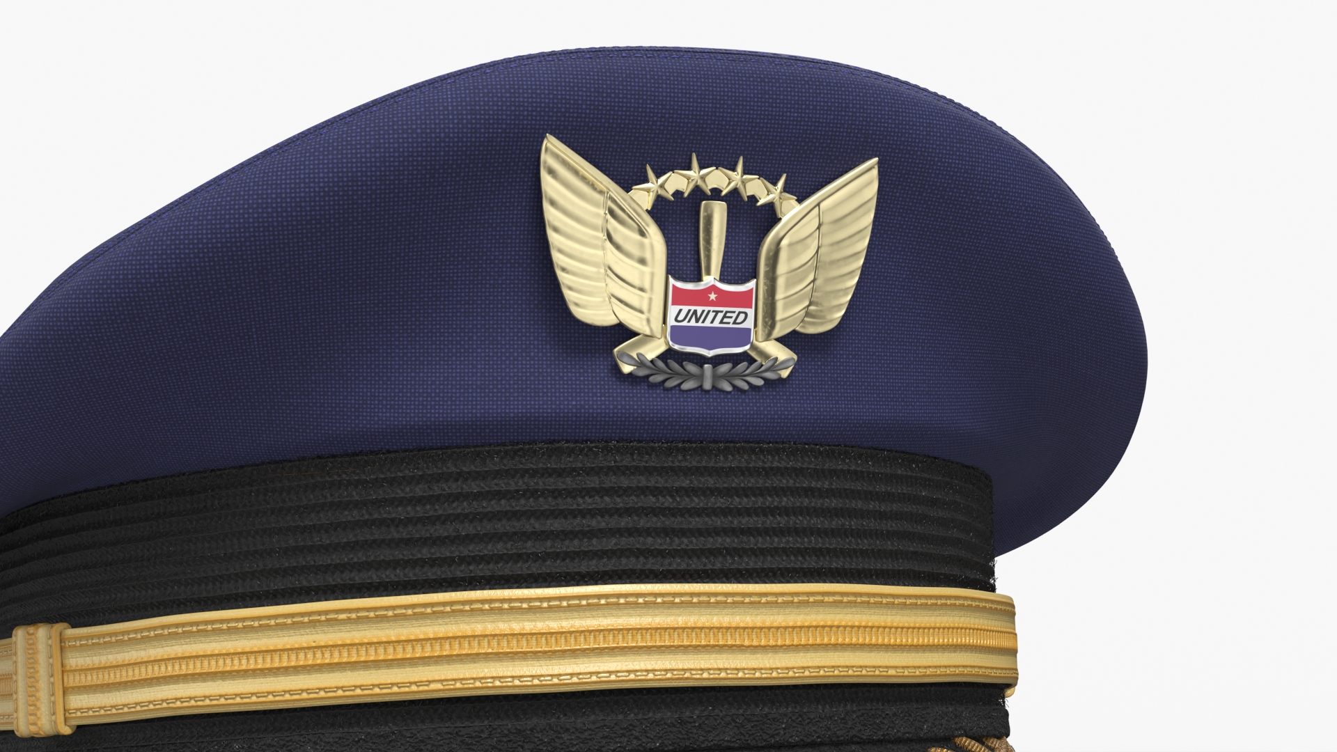 Tactical Flight Helmet on Male Head Black - view 8