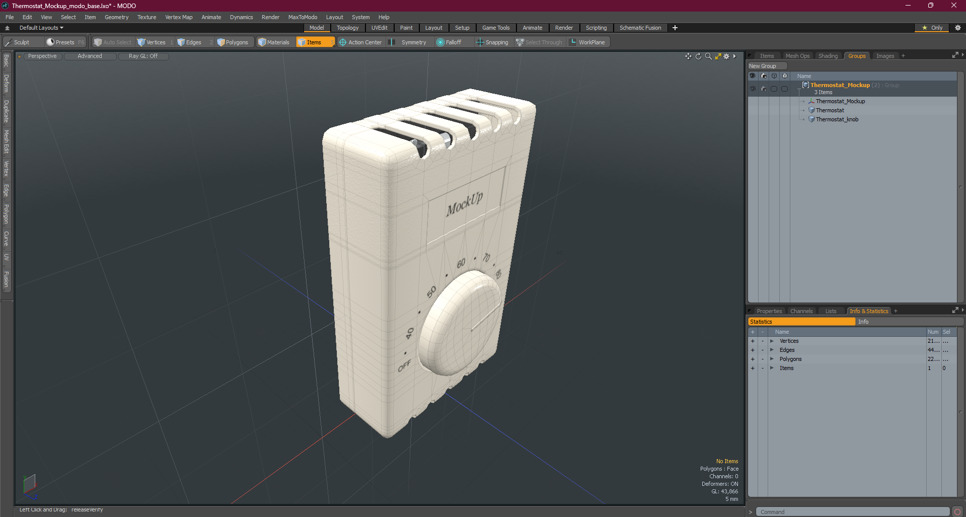 Thermostat Mockup 3D