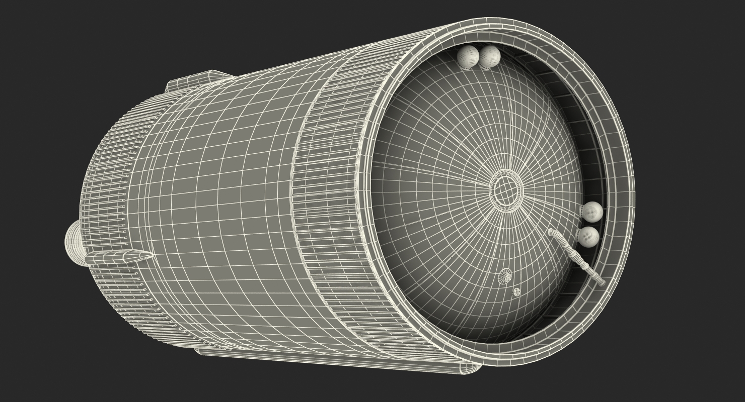 3D S-II Second Stage Saturn V Rocket model