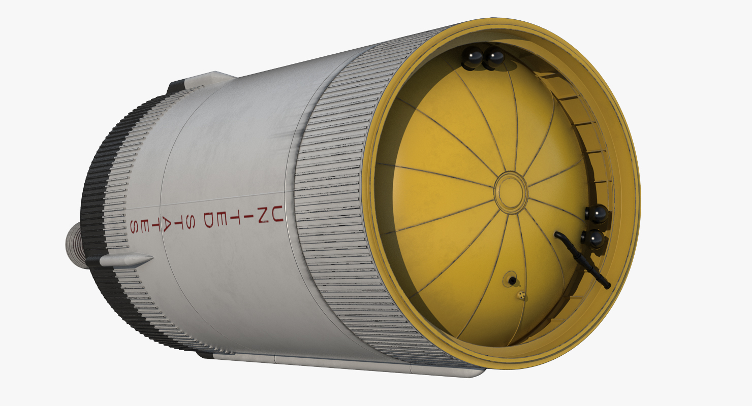 3D S-II Second Stage Saturn V Rocket model