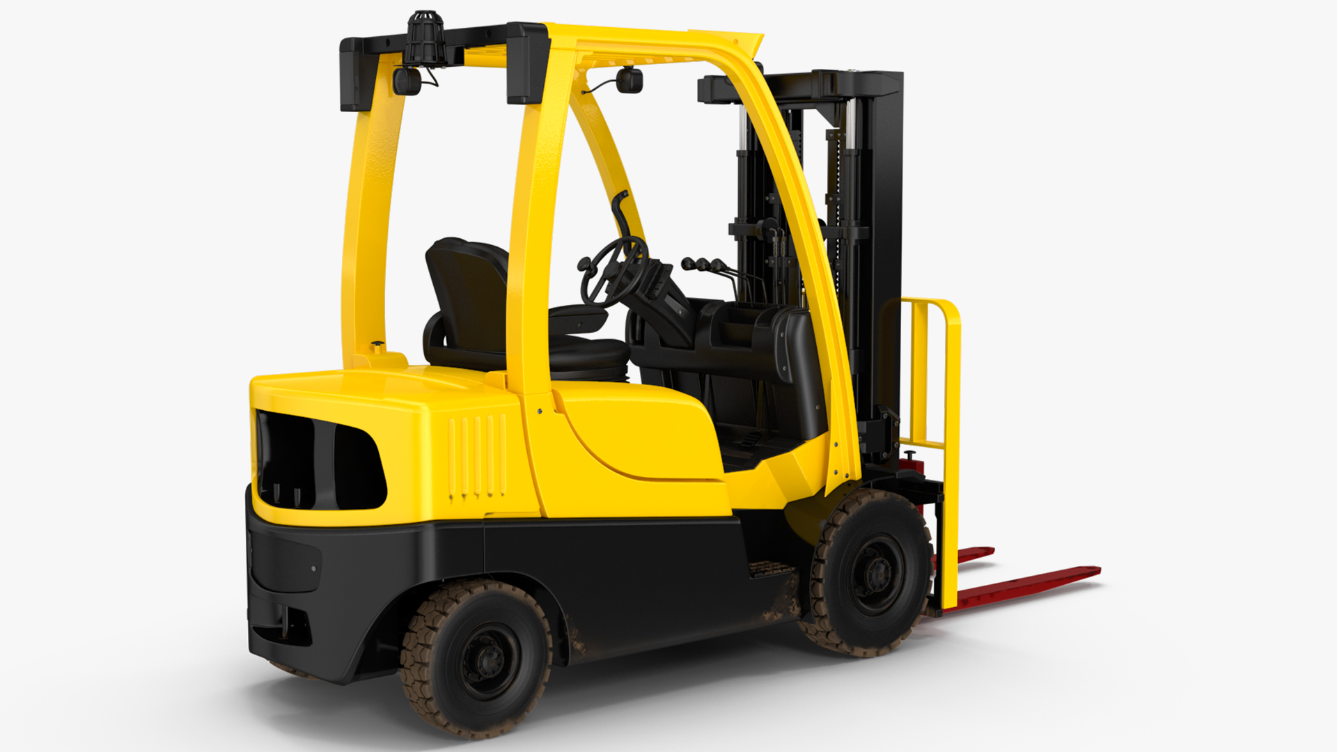 3D Forklift Truck Rigged