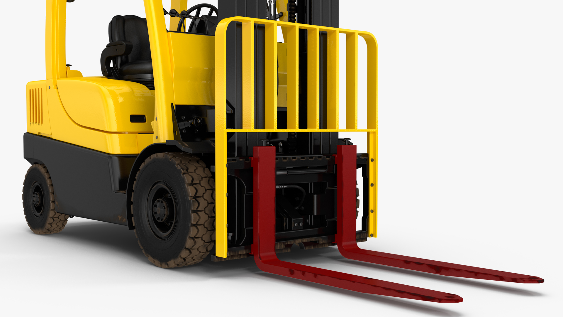 3D Forklift Truck Rigged