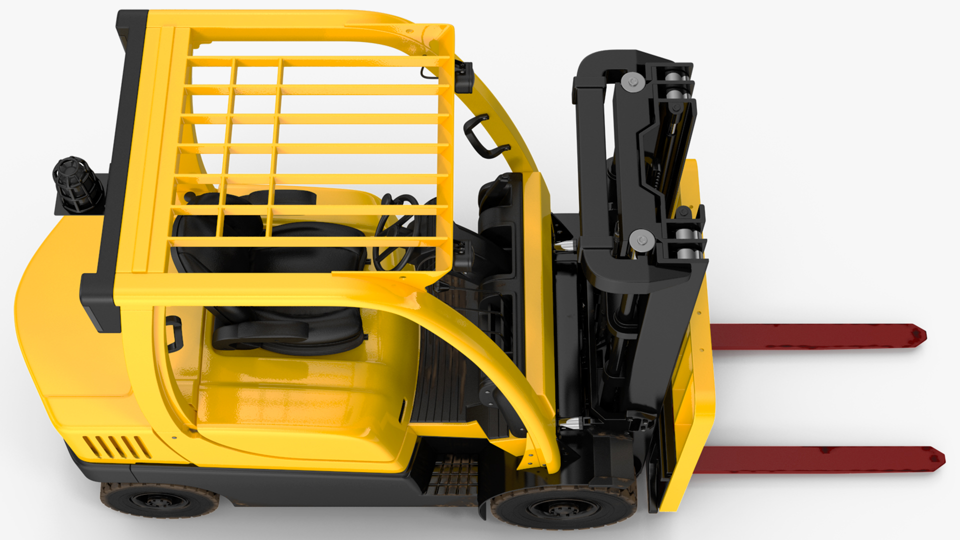 3D Forklift Truck Rigged