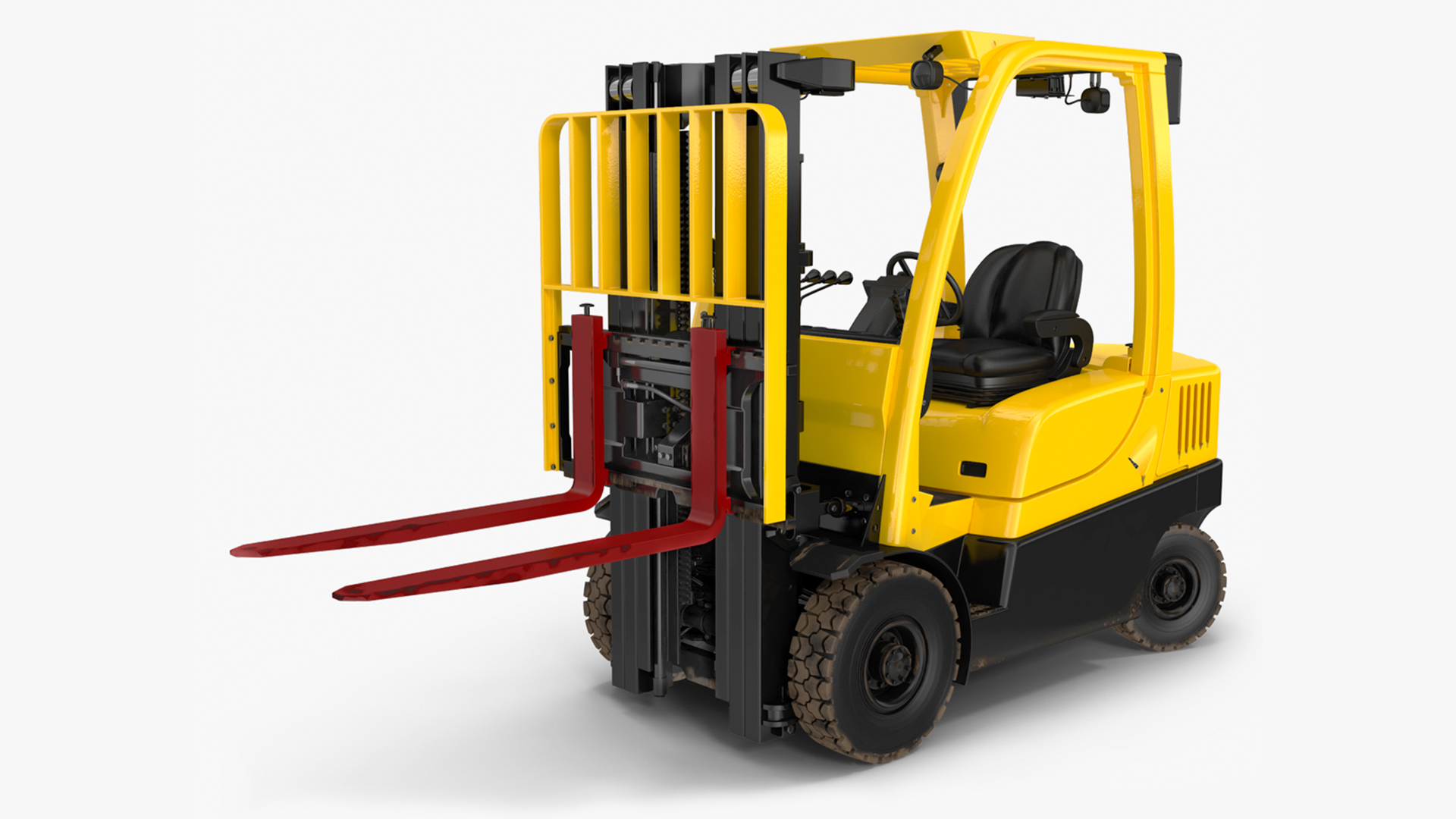 3D Forklift Truck Rigged