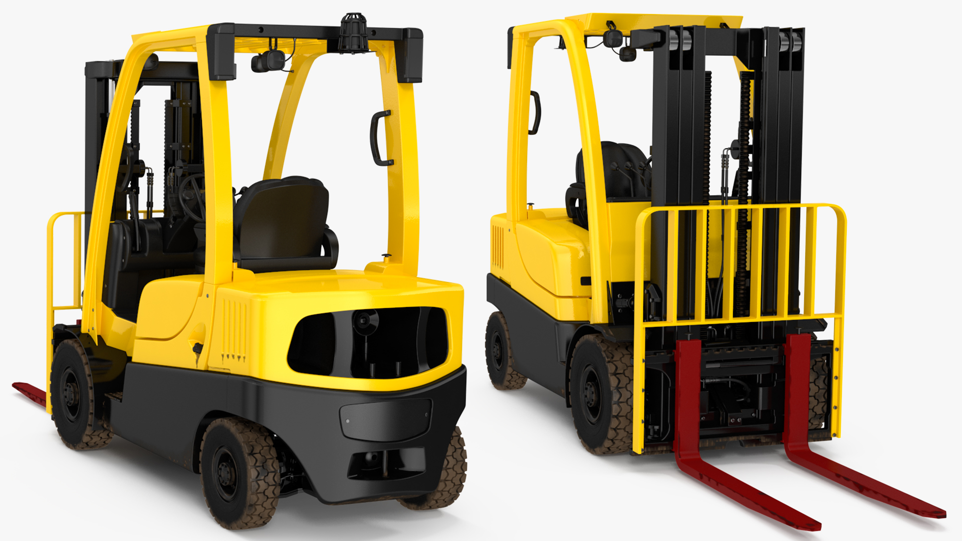 3D Forklift Truck Rigged