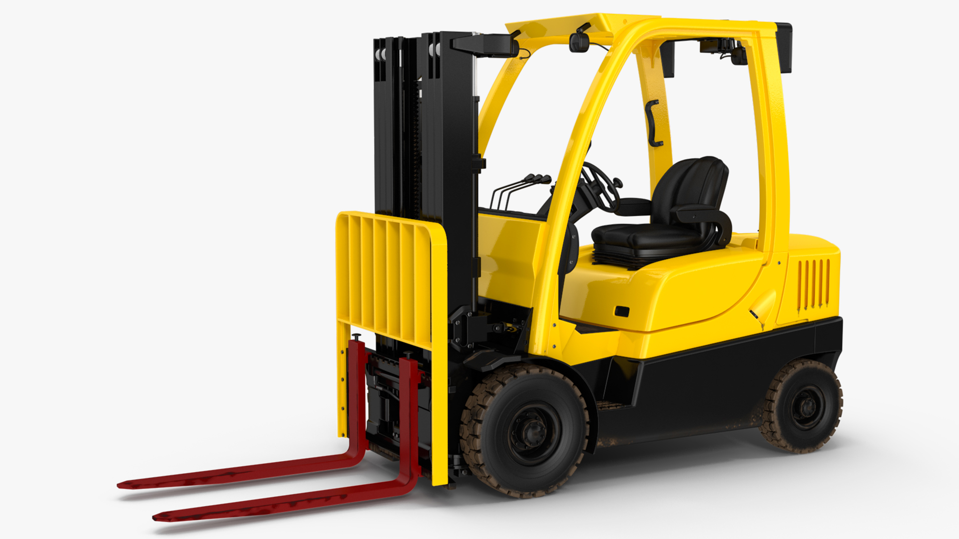 3D Forklift Truck Rigged