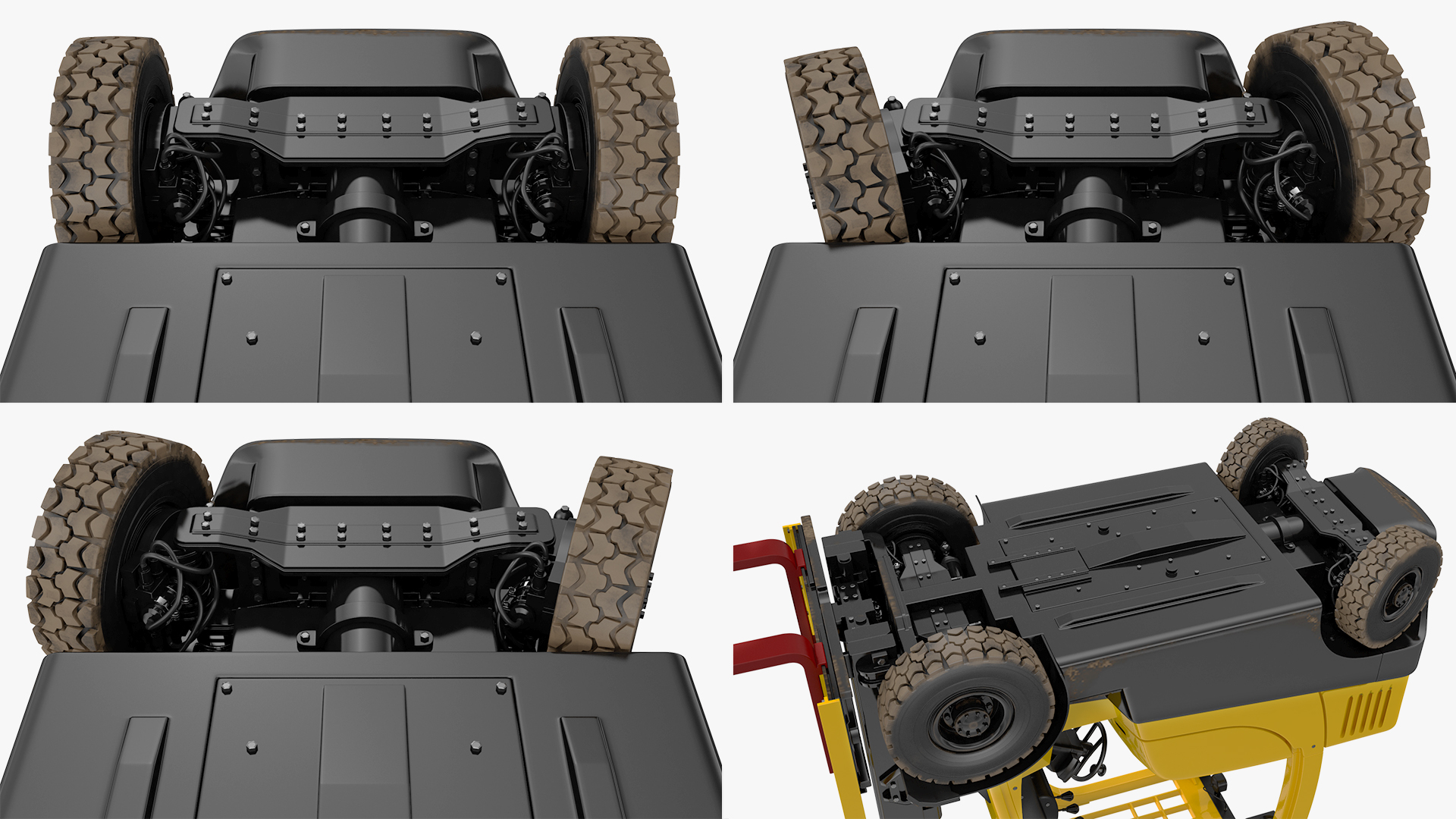 3D Forklift Truck Rigged