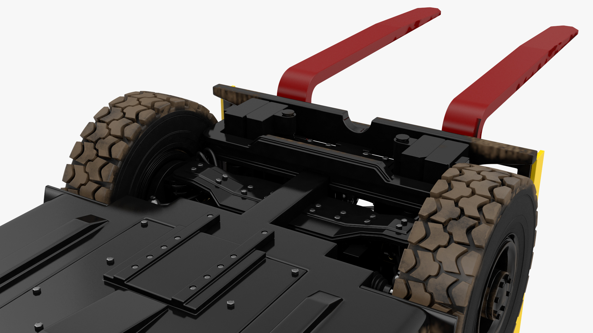 3D Forklift Truck Rigged