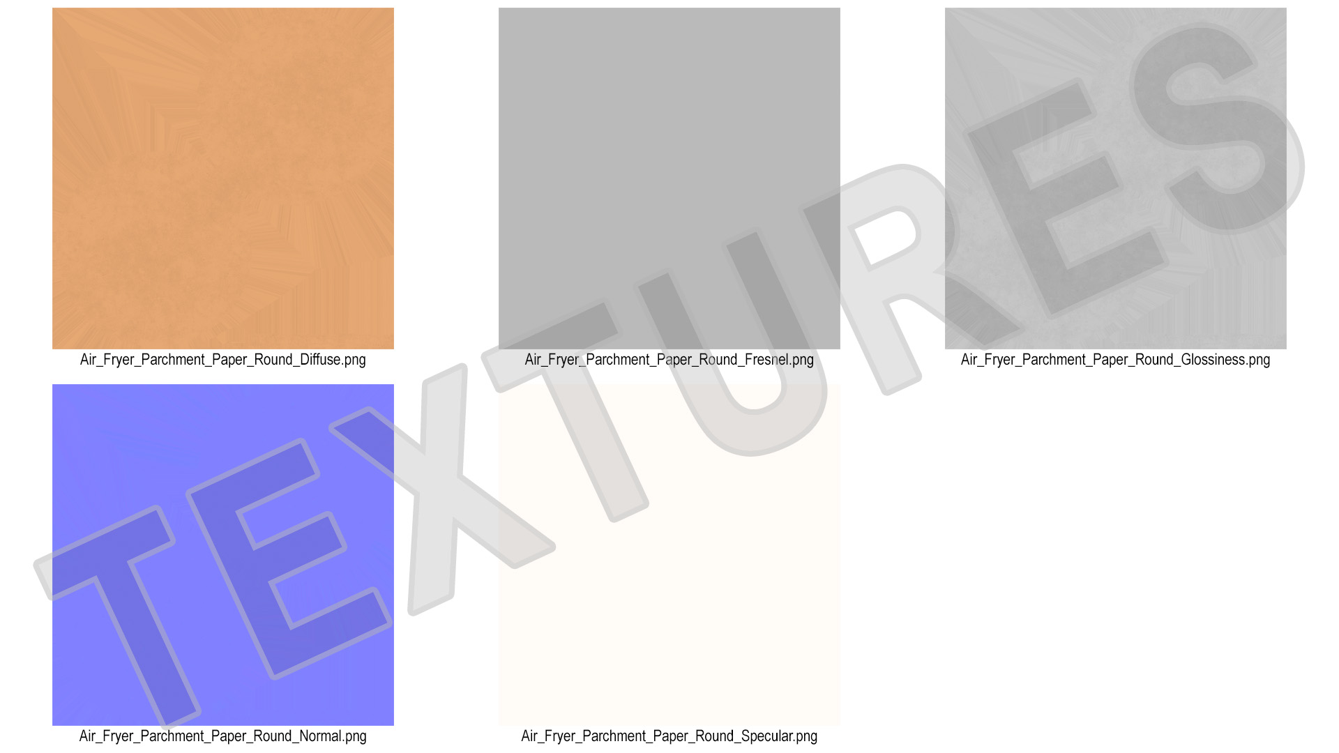 3D Air Fryer Parchment Paper Round