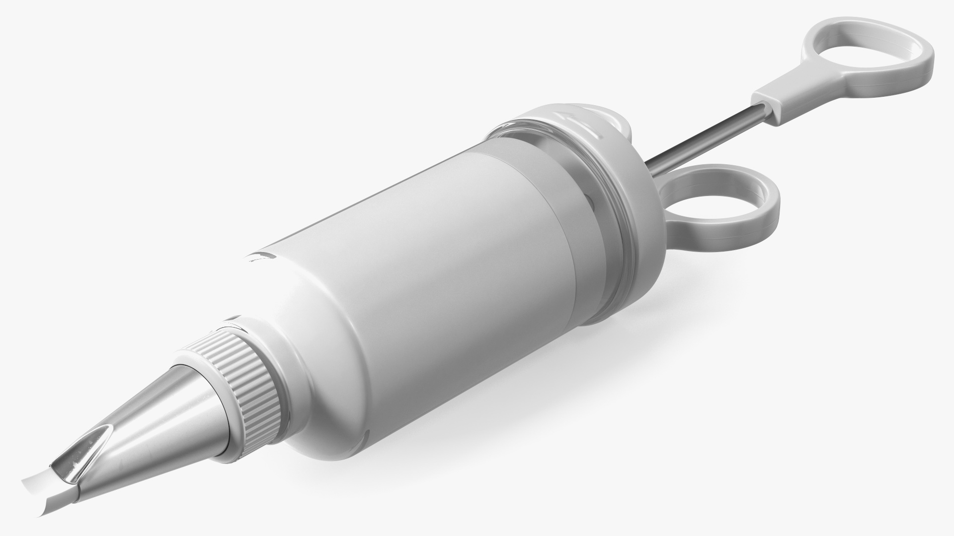 3D model Cake Decorating Icing Syringe with Cream