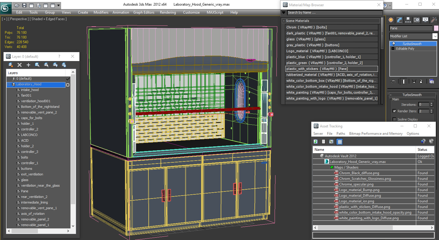 3D Laboratory Hood Generic model
