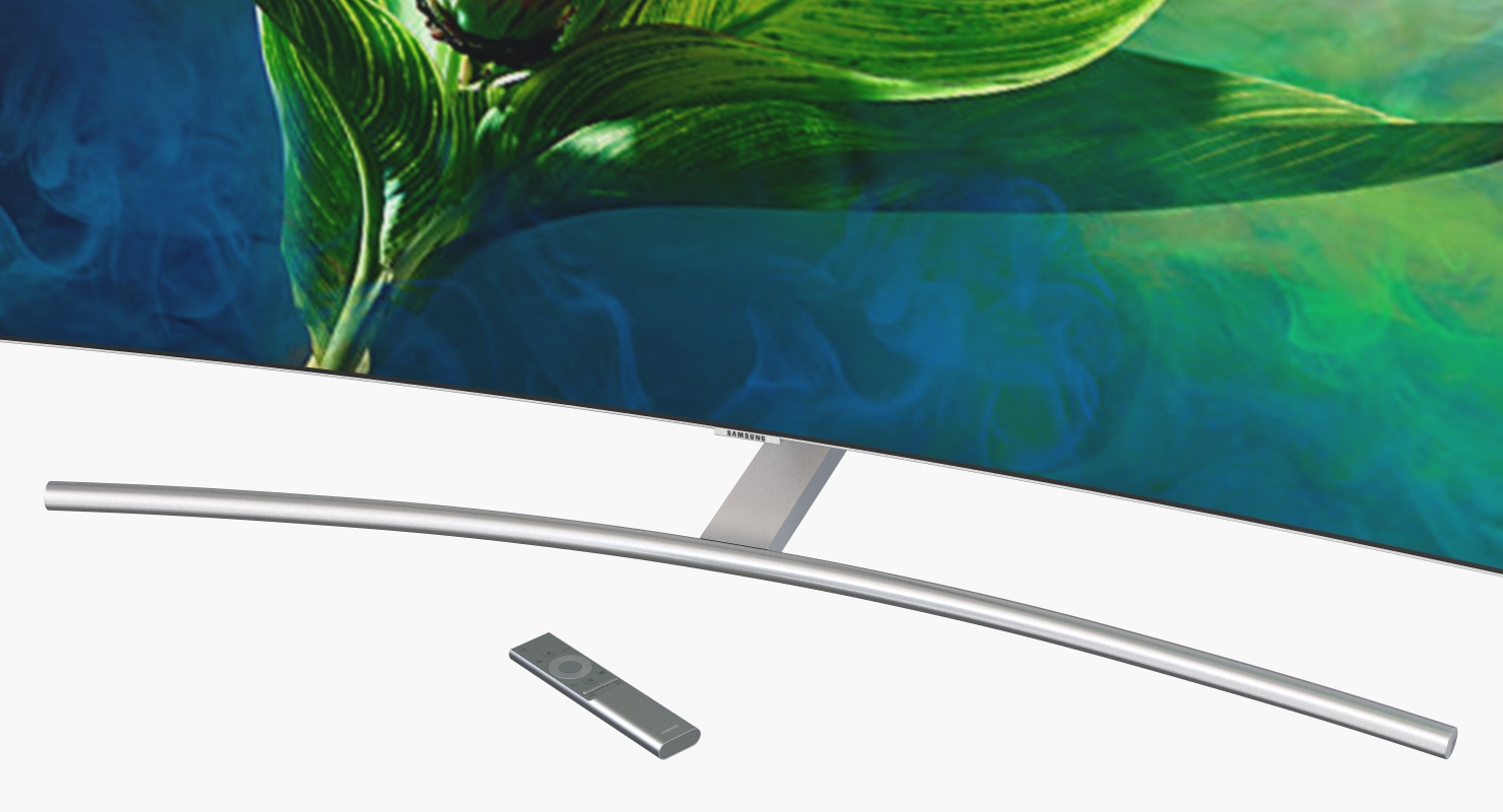 Samsung 65 inch 4K Curved Smart QLED TV 3D model