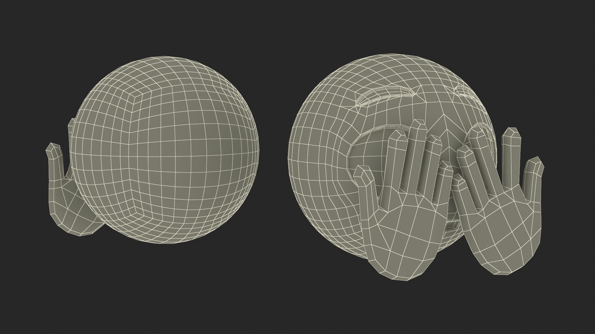 3D Emoji Peeking Face model