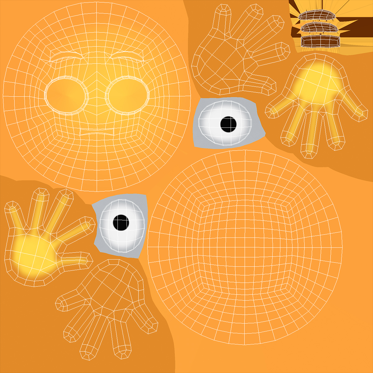 3D Emoji Peeking Face model
