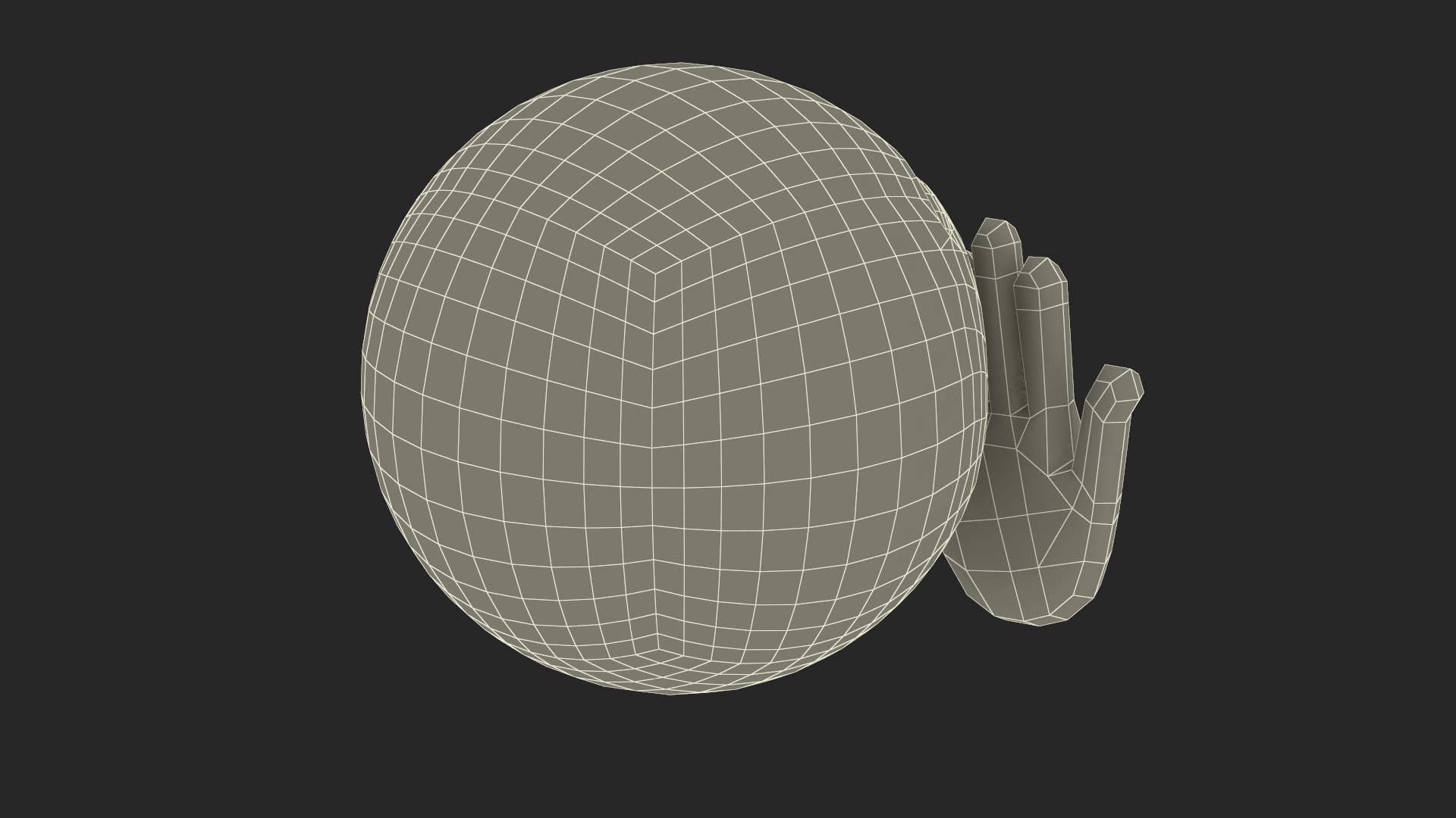 3D Emoji Peeking Face model