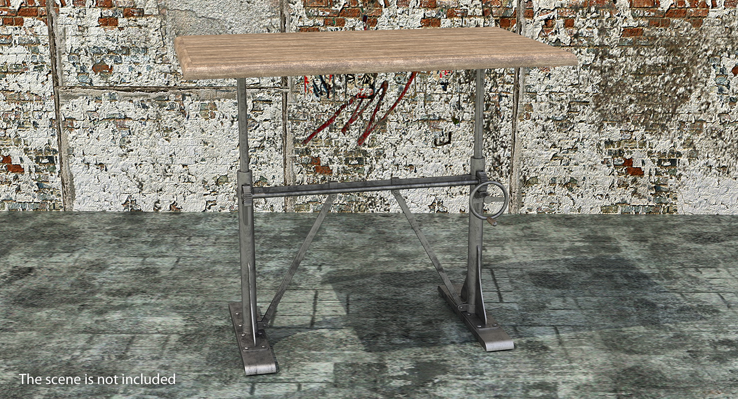 3D Pittsburgh Crank Sit-Stand Desk