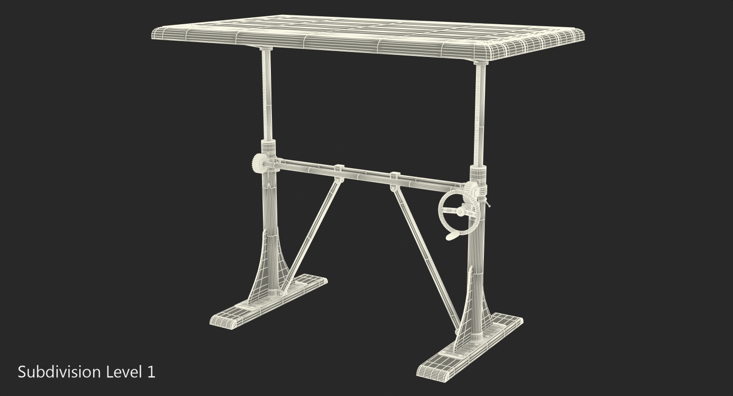 3D Pittsburgh Crank Sit-Stand Desk