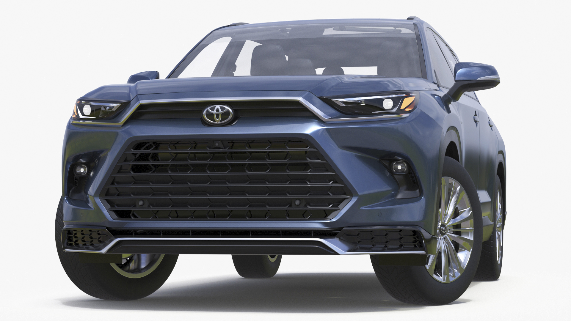 Toyota Grand Highlander 2024 Rigged for Maya 3D model