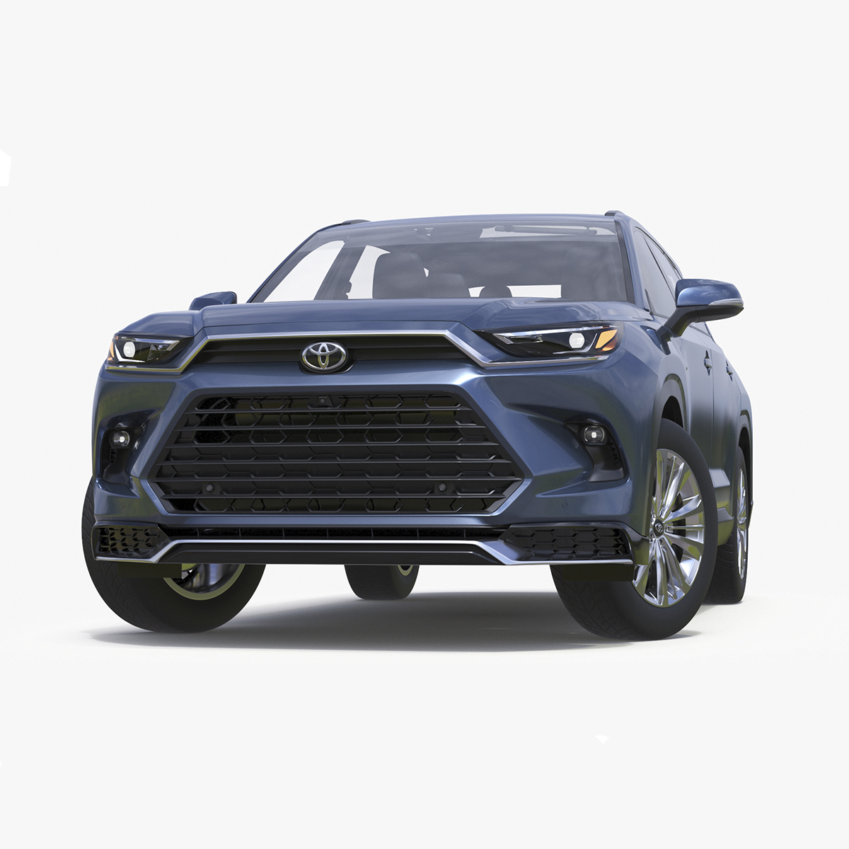 Toyota Grand Highlander 2024 Rigged for Maya 3D model