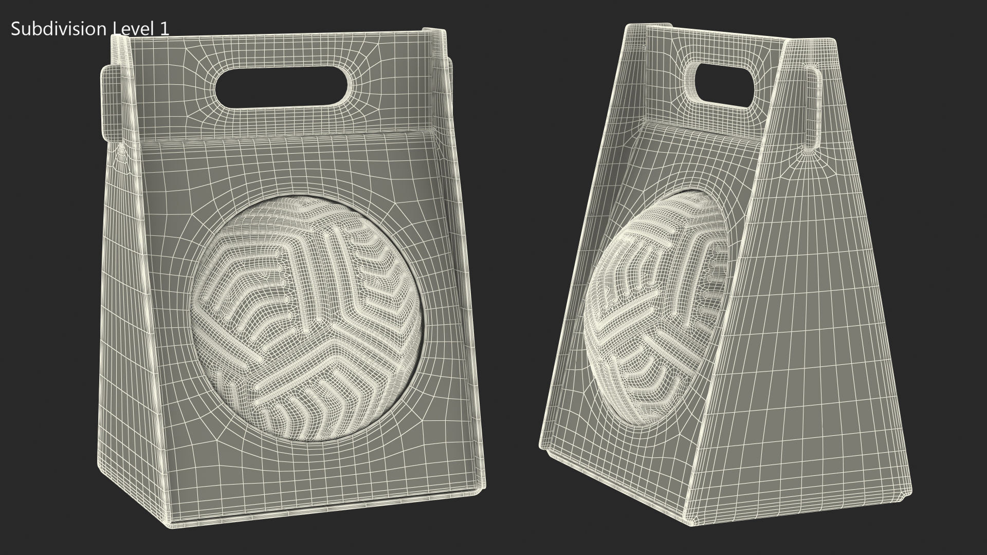 Package with Nike Flight Ball 2021 3D model