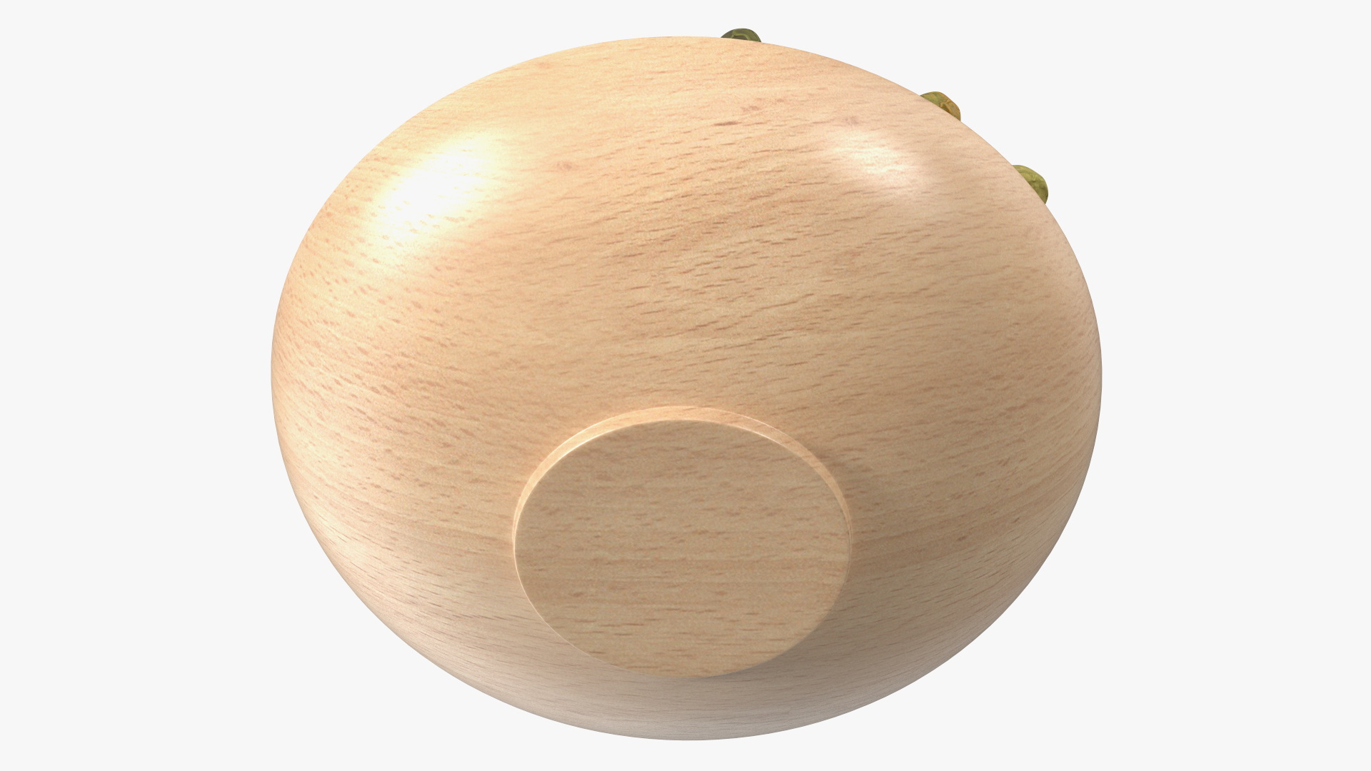 3D model Wooden Bowl with Dried Green Peppercorns
