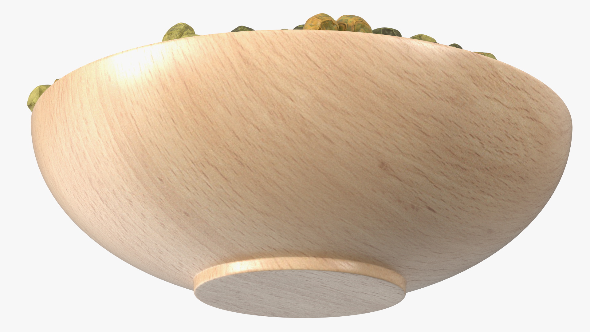 3D model Wooden Bowl with Dried Green Peppercorns