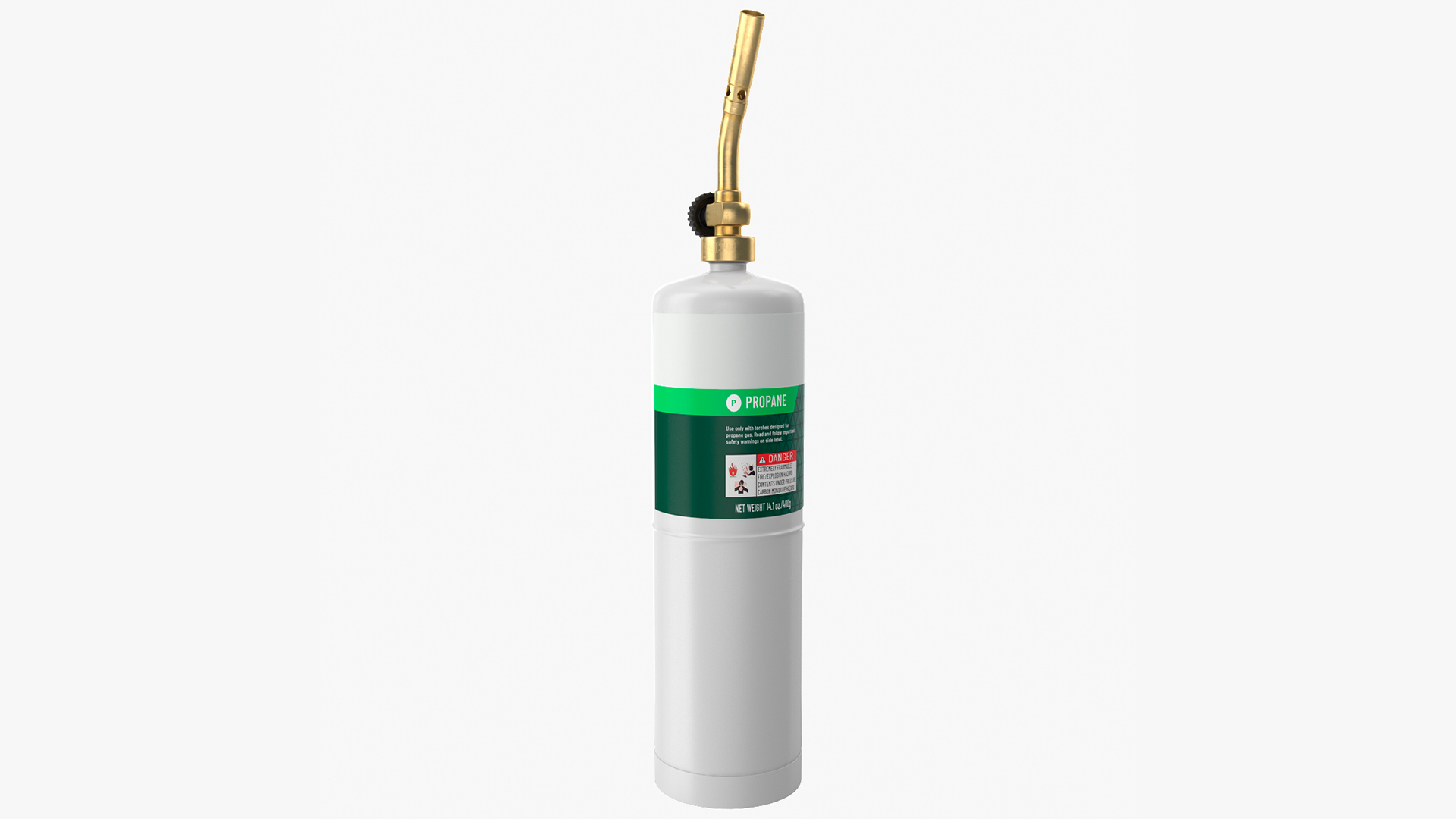 3D model Handheld Propane Torch with Cylinder Kit