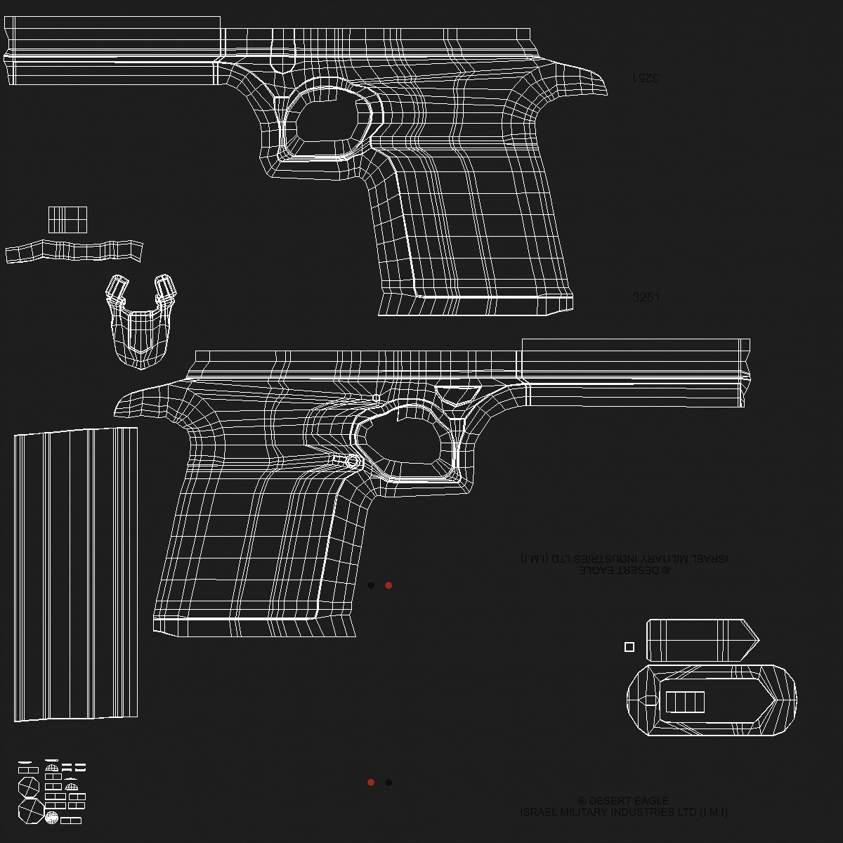 3D model Desert Eagle Handgun