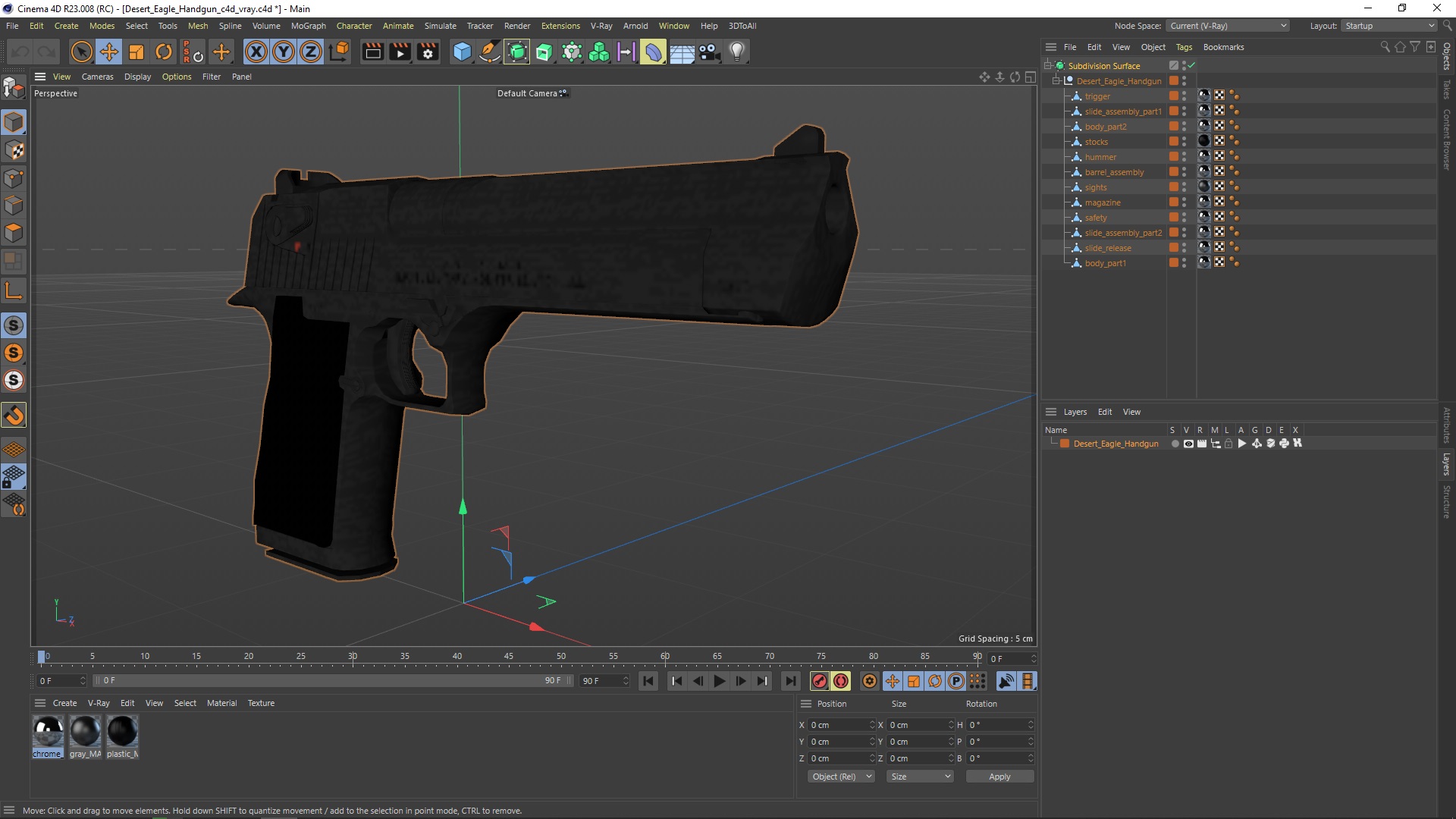 3D model Desert Eagle Handgun