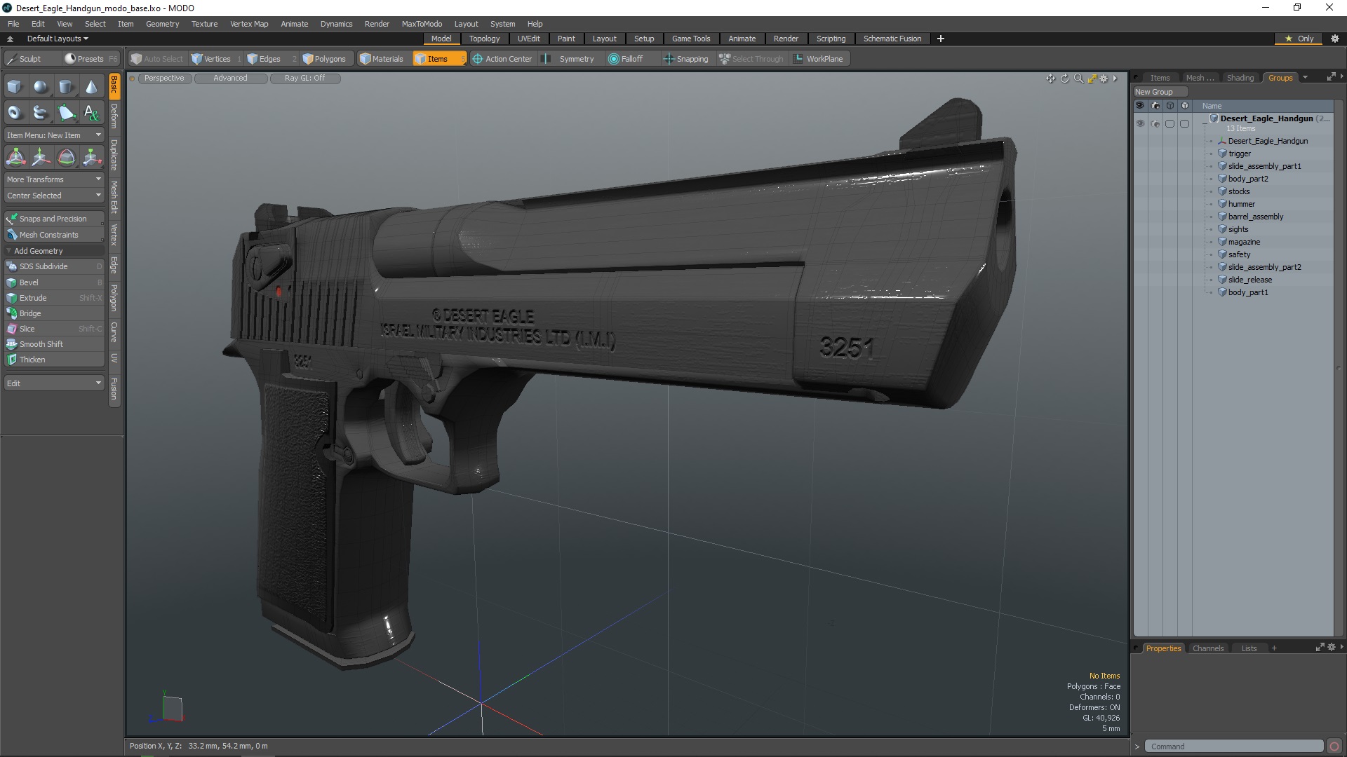 3D model Desert Eagle Handgun
