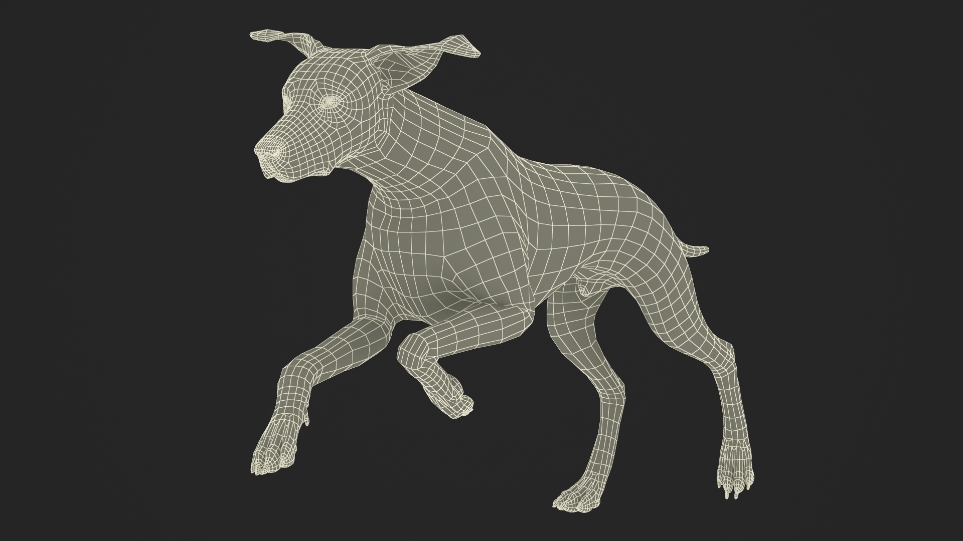 3D model Running Dalmatian Dog Fur