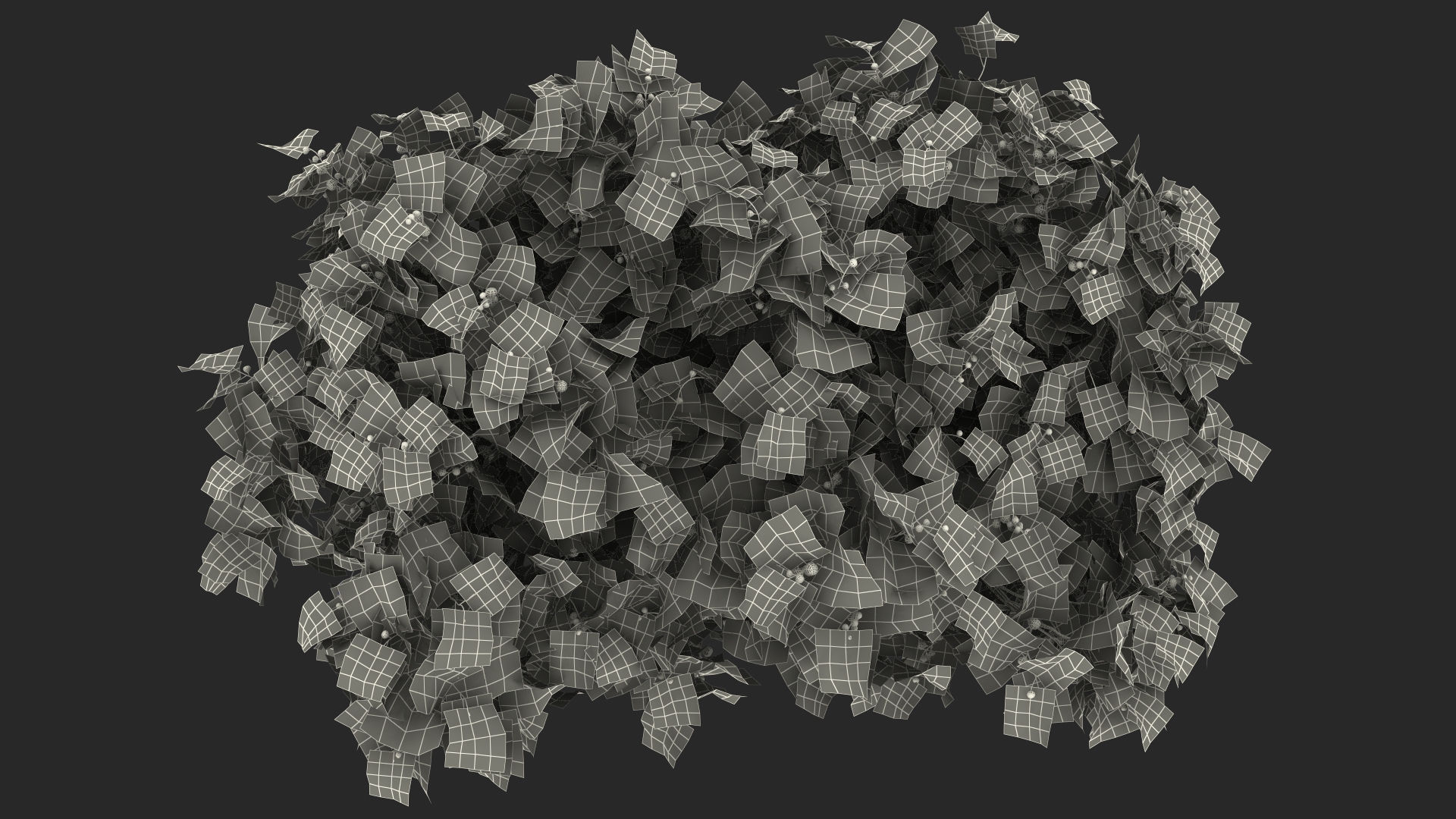 3D Fig Tree Two Trunks with Fruits