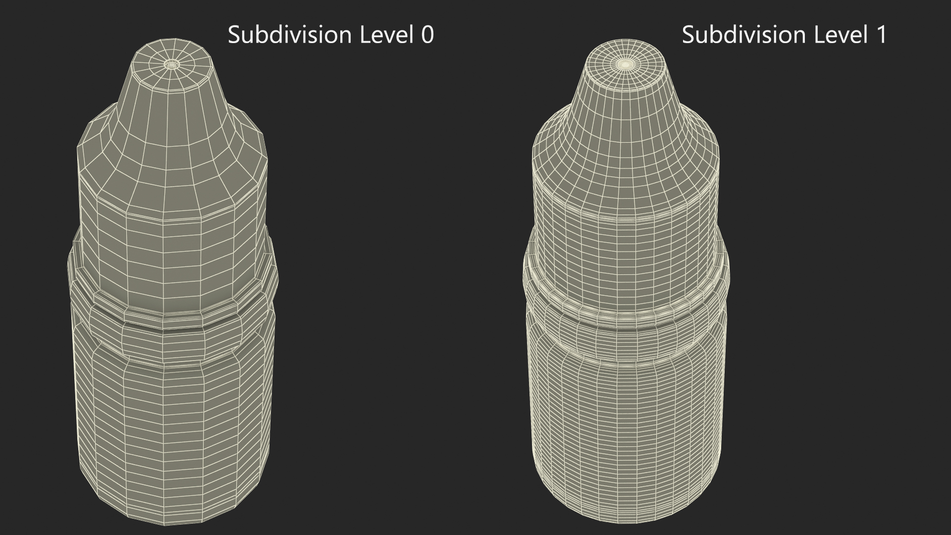 Medical Drops Bottle 5ml 3D model