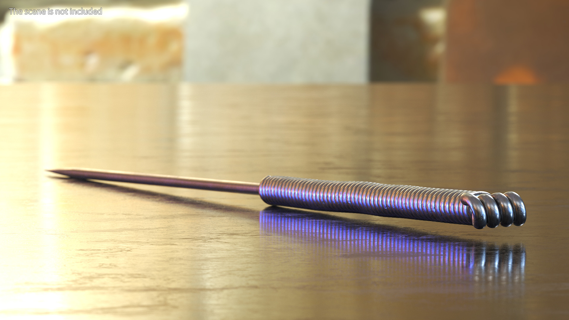Middle Acupuncture Needle Silver 3D
