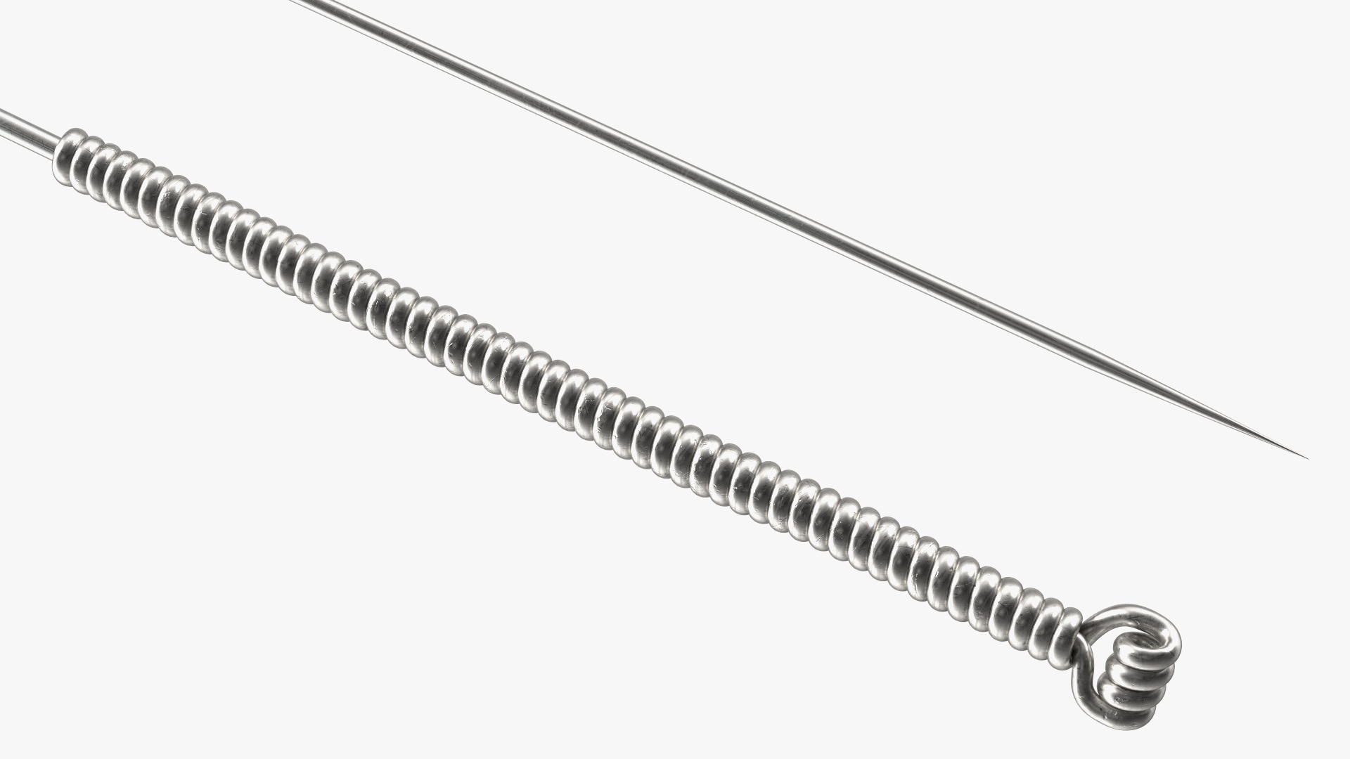 Middle Acupuncture Needle Silver 3D