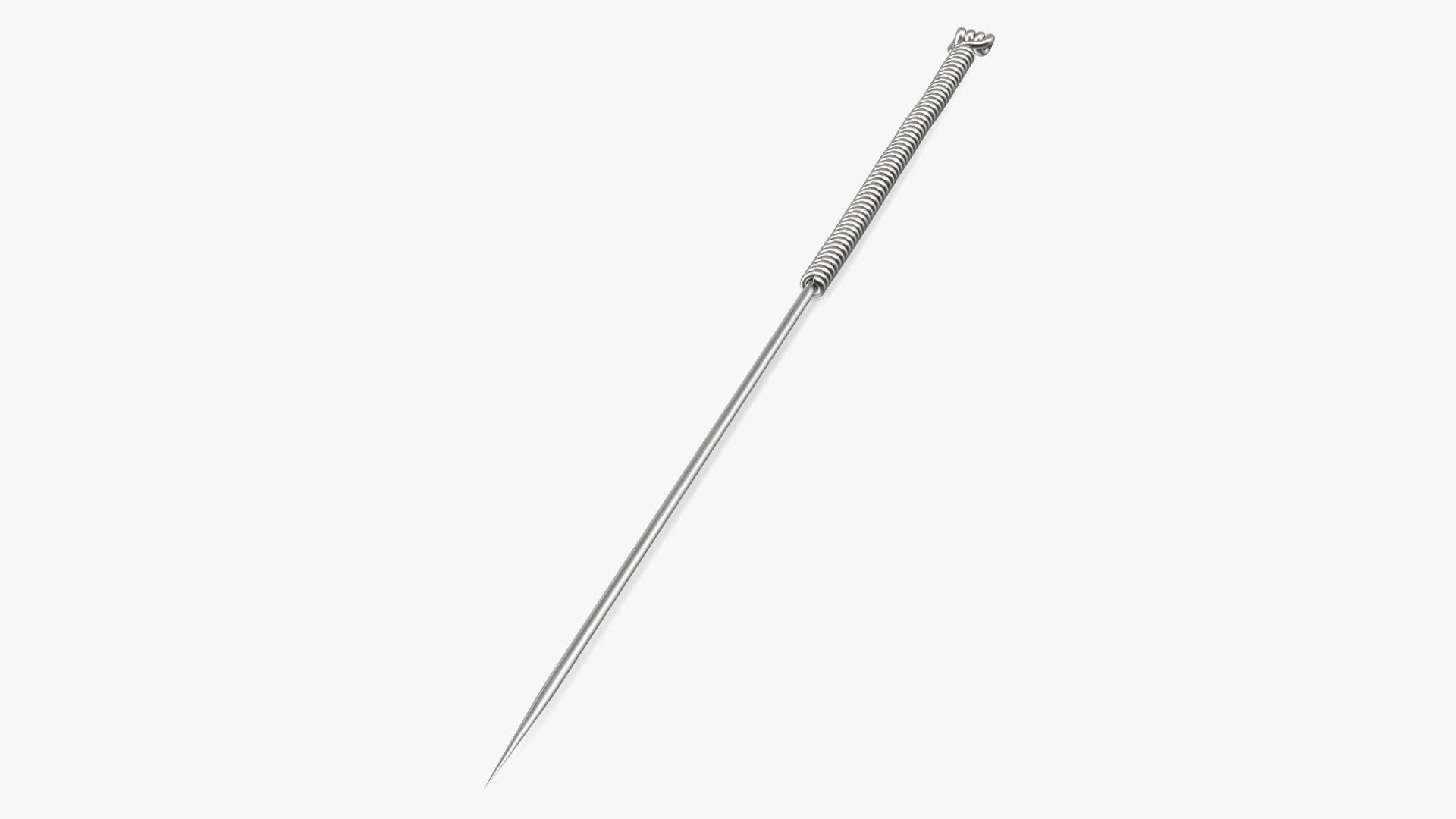 Middle Acupuncture Needle Silver 3D