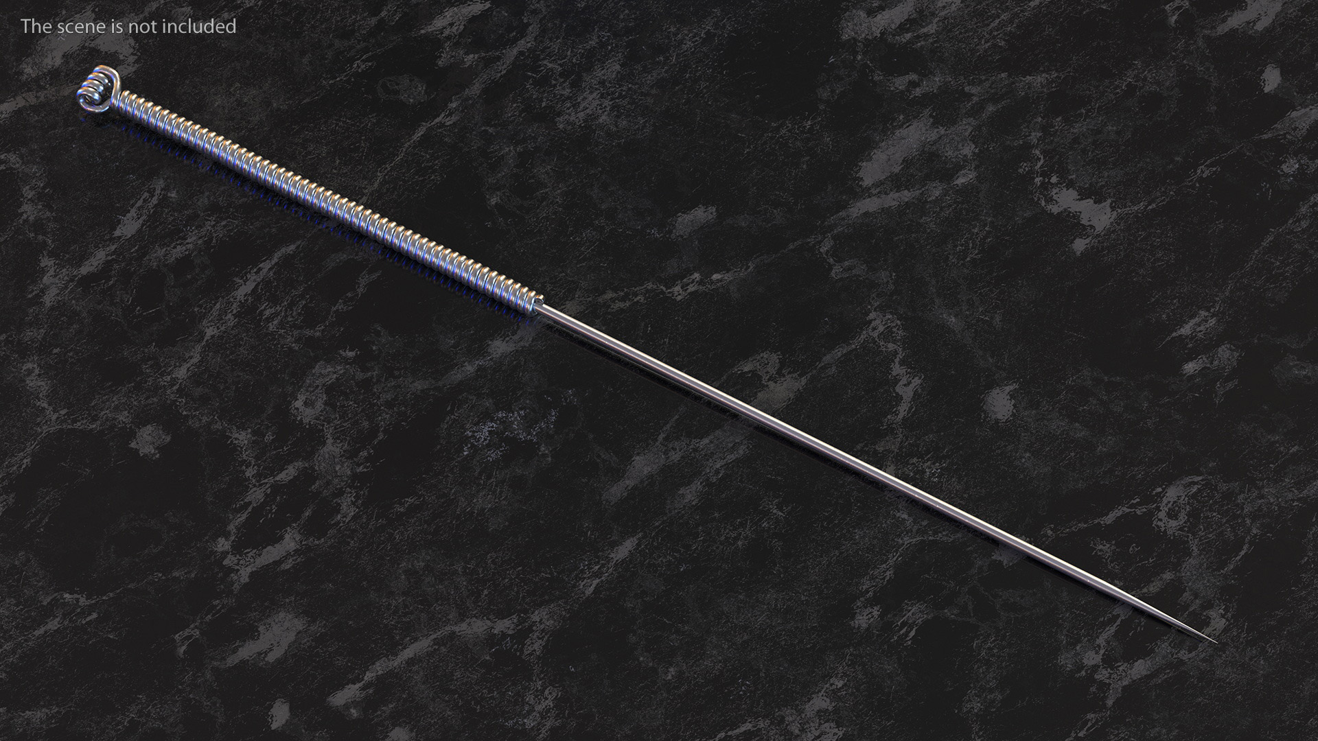 Middle Acupuncture Needle Silver 3D