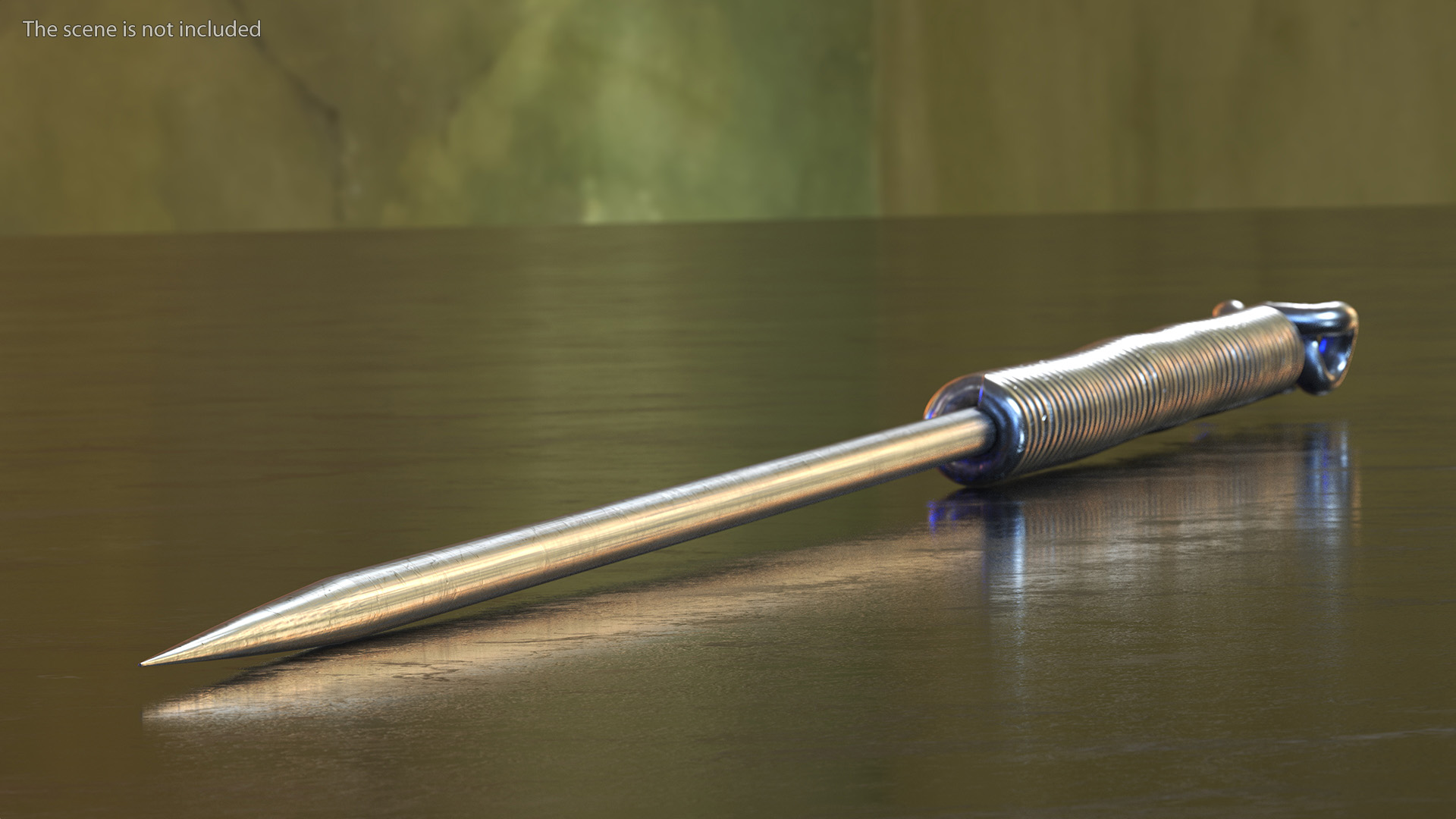 Middle Acupuncture Needle Silver 3D