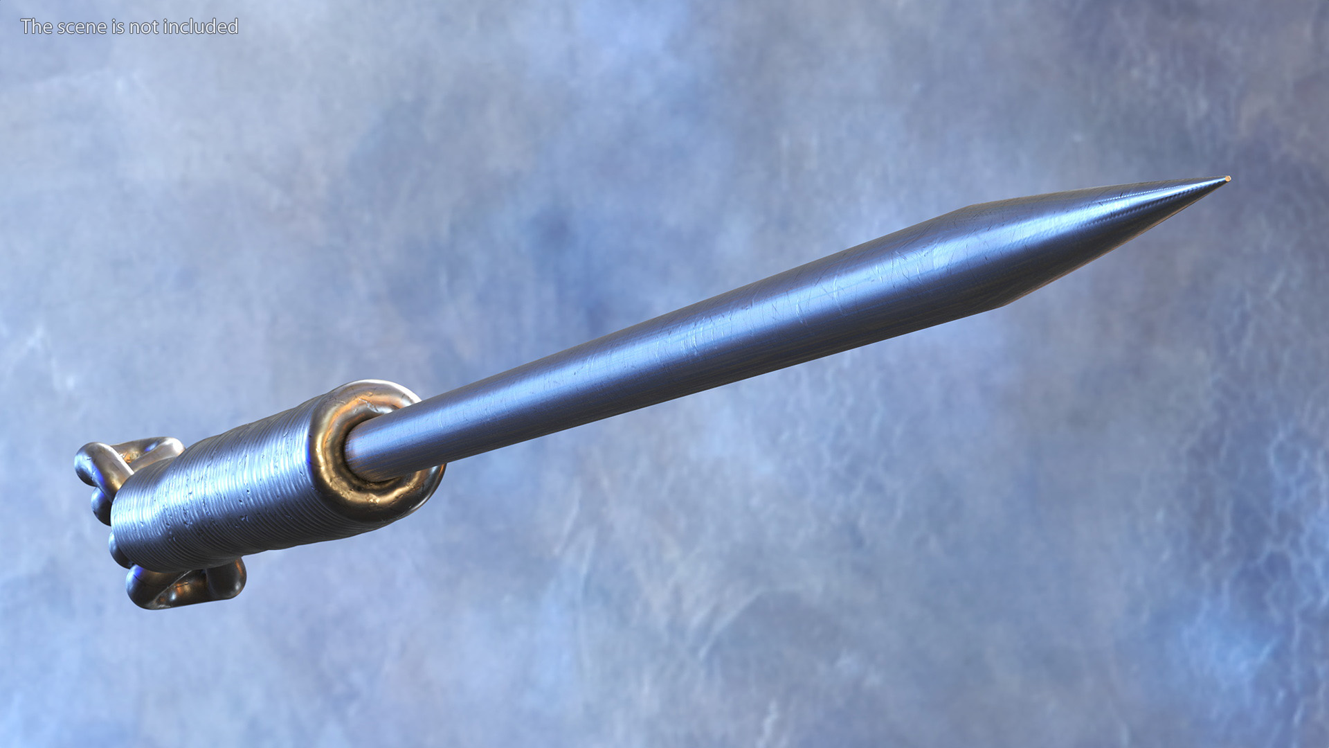 Middle Acupuncture Needle Silver 3D