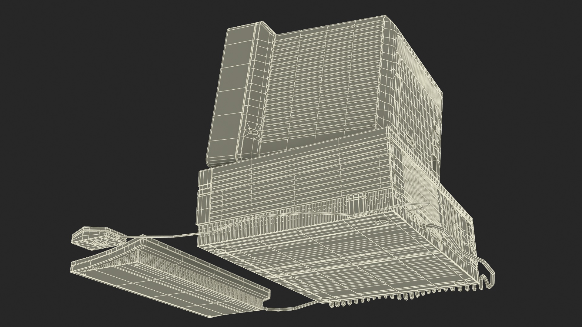 3D model Vintage Apple Macintosh II Computer