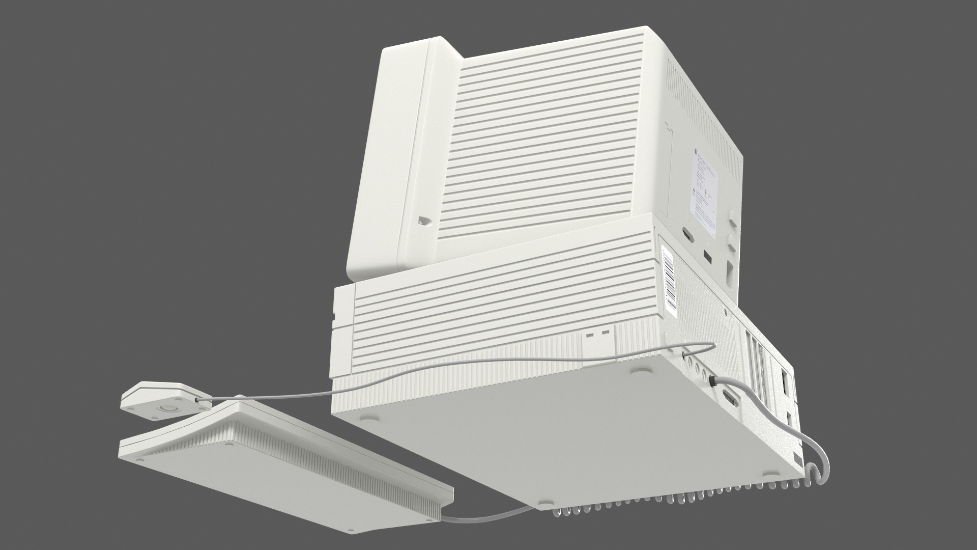 3D model Vintage Apple Macintosh II Computer