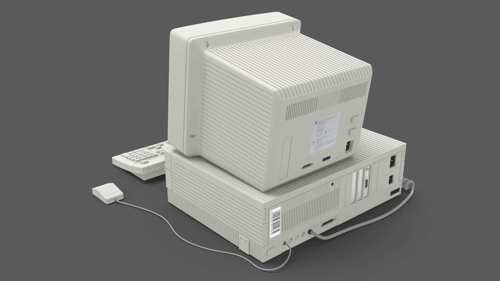 3D model Vintage Apple Macintosh II Computer