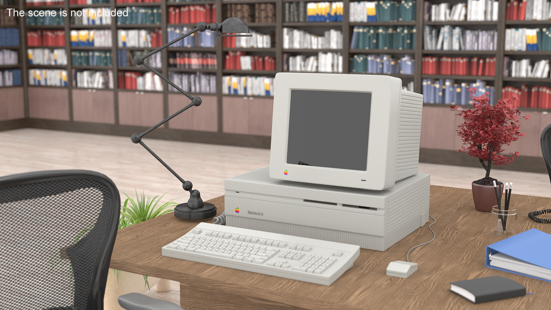 3D model Vintage Apple Macintosh II Computer