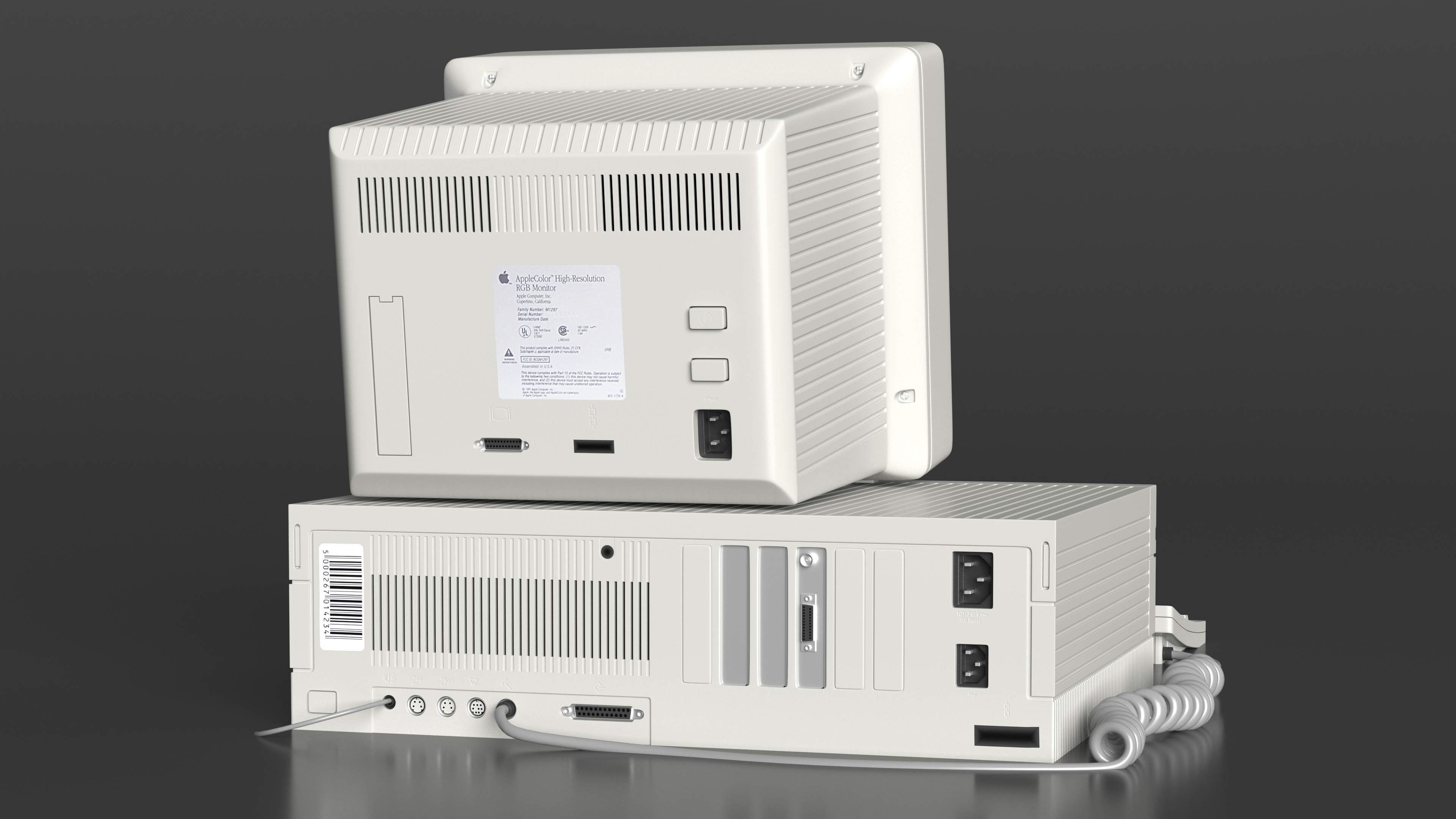 3D model Vintage Apple Macintosh II Computer