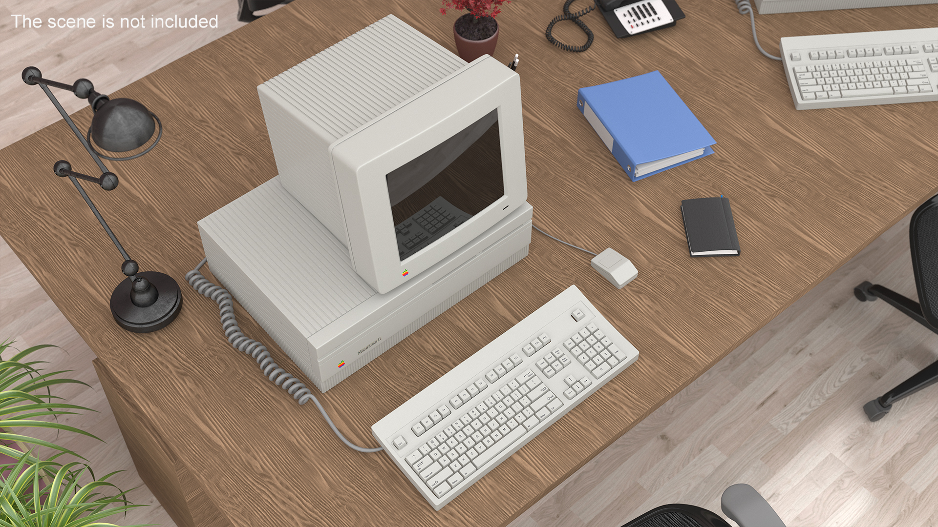 3D model Vintage Apple Macintosh II Computer