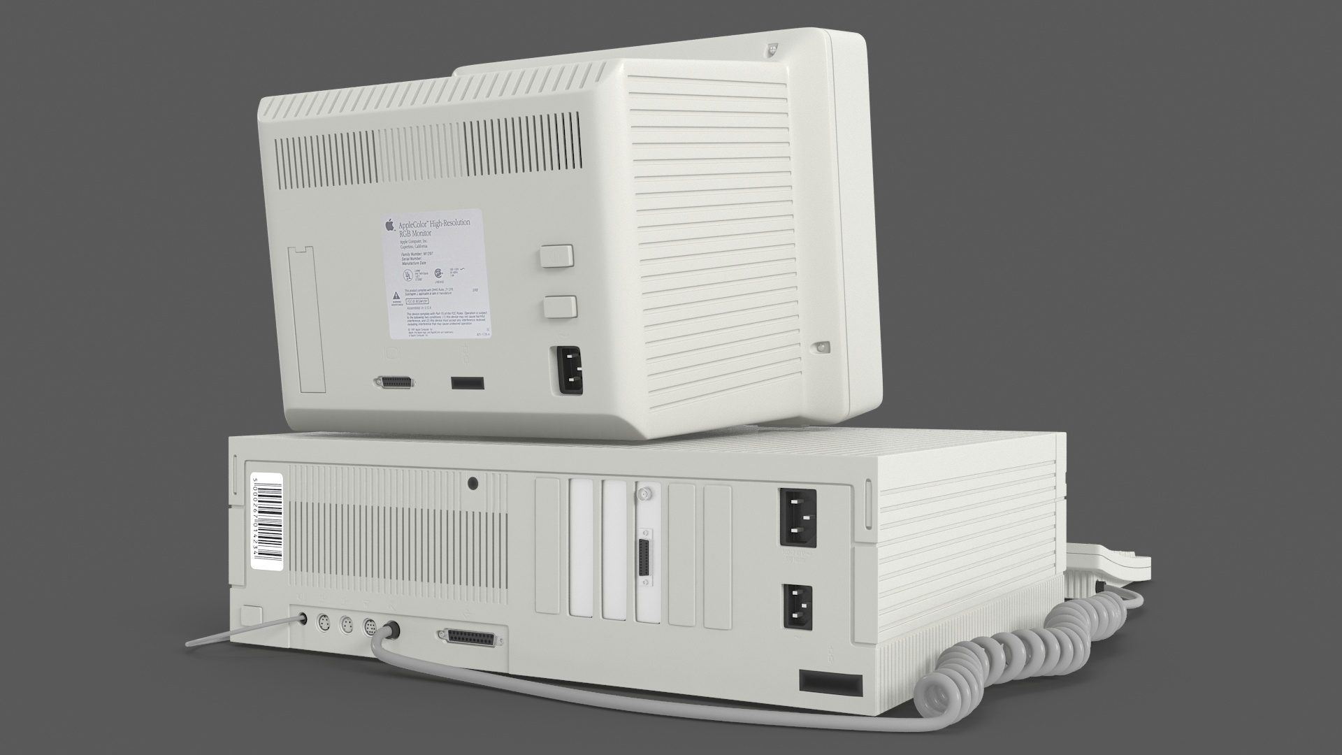 3D model Vintage Apple Macintosh II Computer