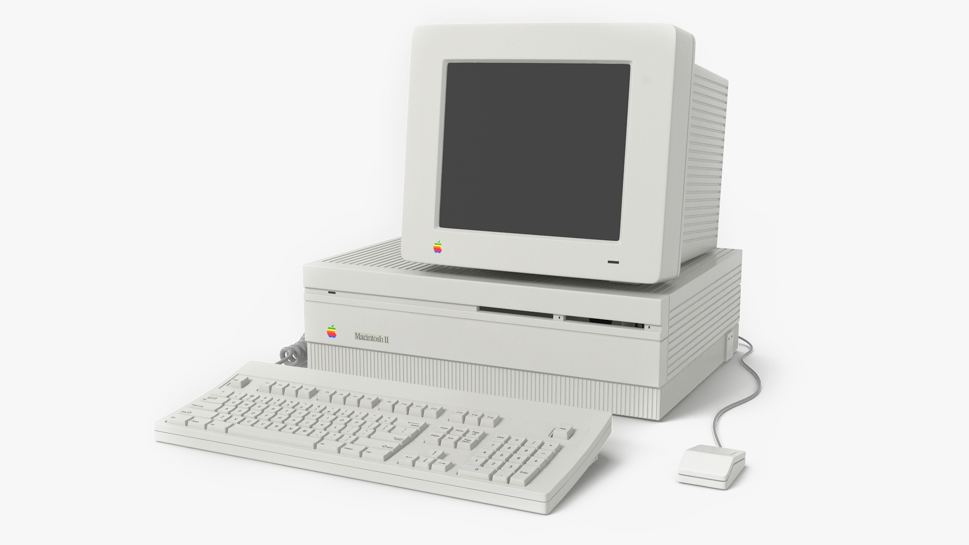 3D model Vintage Apple Macintosh II Computer