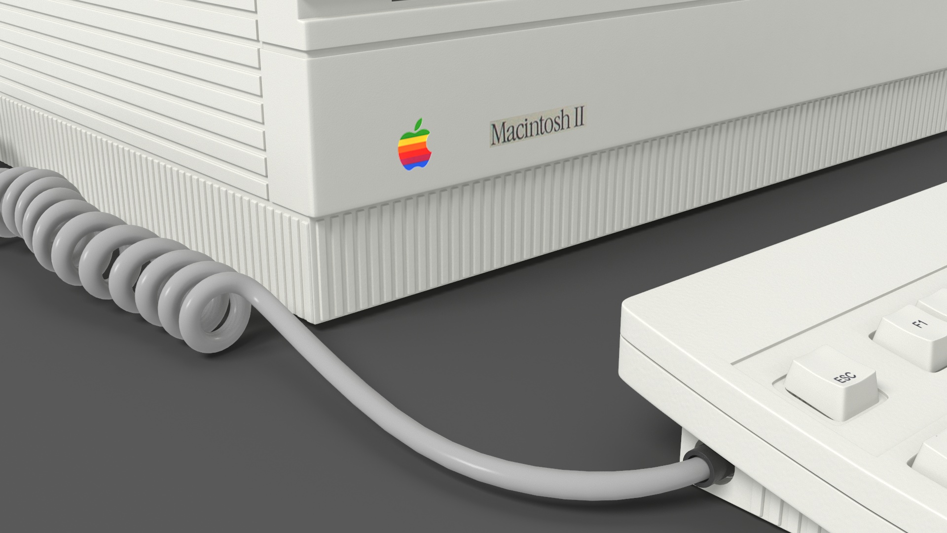3D model Vintage Apple Macintosh II Computer